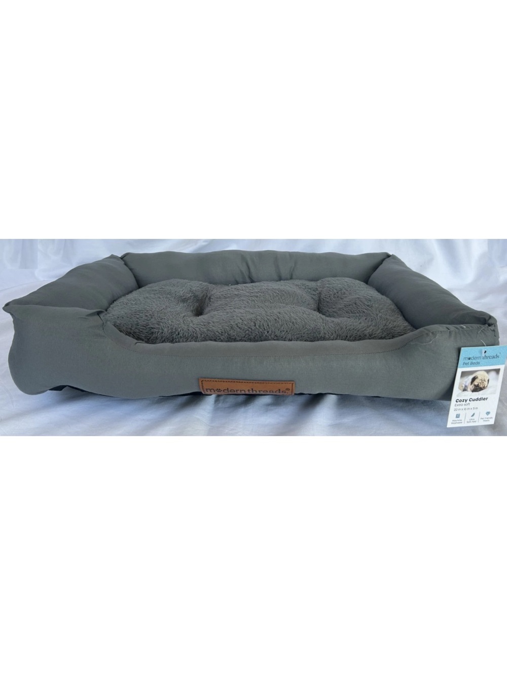 Cozy Cuddler Gray Dog Cat small pet Bed